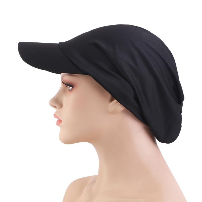 Spring and Summer Sun Hat Duck Tongue Brim Headscarf Hat Hair Care Cloth Cap Baseball Cap, Outdoor Sun Hat JDT-234D