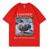 I Gooned But At What Cost Funny Pigeon Meme T Shirt Harajuku Japanese Style Tshirt Unisex Women Casual Fashion Oversized Tshirts