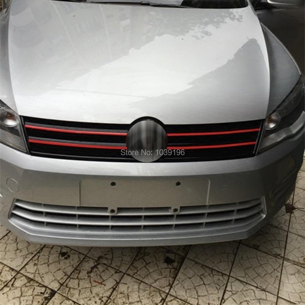 5 X Car Styling Fashion Front Grills Stickers Car Accessories Decorative Car Body Decals for Volkswagen VW Golf 6 Jetta Sagitar