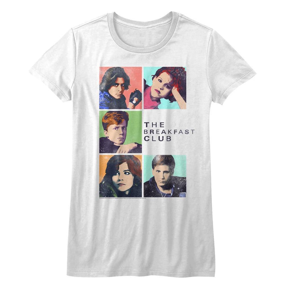 The Breakfast Club Group Blocked Photo s Women s Fitted T Shirt Classic Movie L