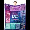 Wisegem X Blanket Perfect Throw for Home Garden Cozy Decorative Teen Gift Soft Textile for Her Room