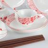 Chinese Plum Blossom Ceramic Dinnerware Set