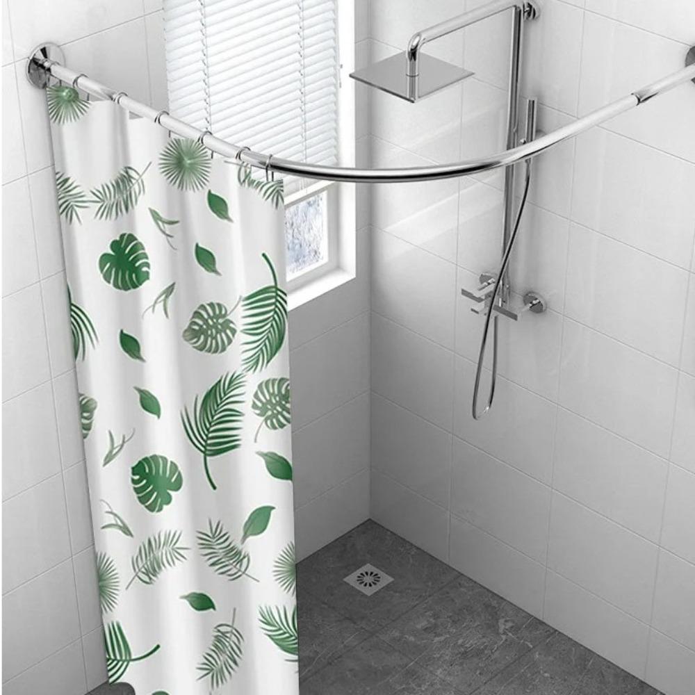With Hooks Bathroom Curtain Waterproof Bathtub Partition Curtain Creative Window Tulle  Bathroom