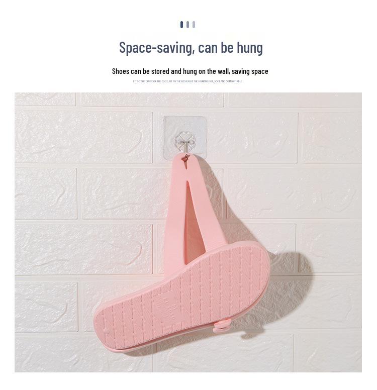 Foldable Non-Slip Travel Slippers for Women - Ideal for Bath, Hotel Stays, Business Trips, Swimming