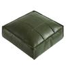 Square Sofa Stool Cover PU Leather Storage Leg Bench Sofa Footstool Seat Cushion Cover  Under Desk