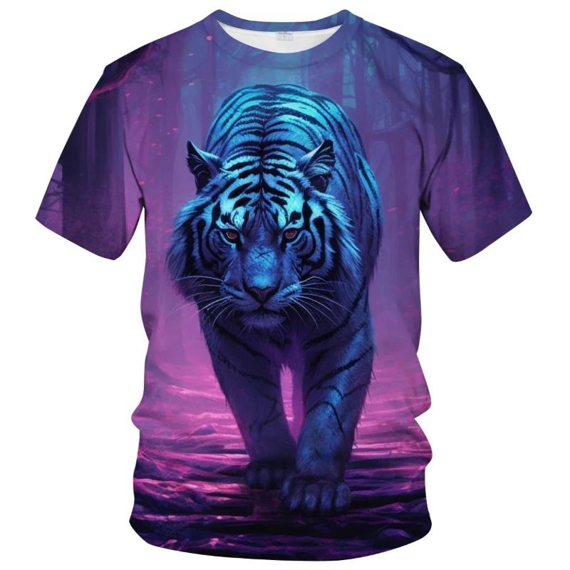 The 3D printed men's T-shirt for the summer of 2026is a bestseller for sports fitness exercise casual fashion and lightness