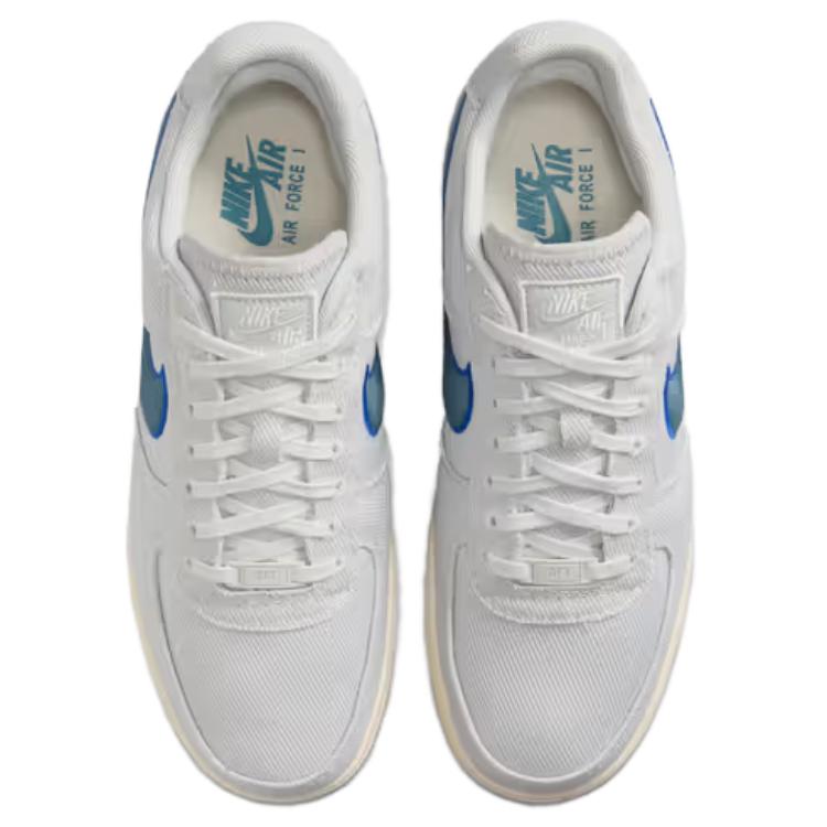 Nike Air Force 1 Low Canvas Photon Dust Game Royal Pale Ivory Smokey Blue Sneakers HV1204-001