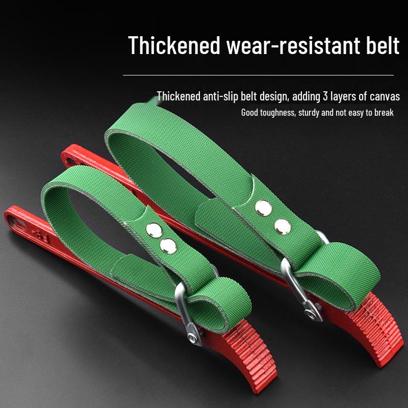 Universal Engine Oil Filter Remover and Installer Tool with Belt Chain