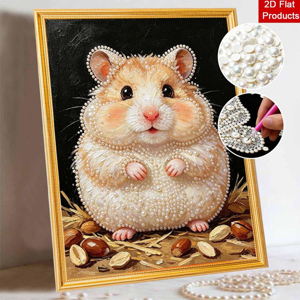Pearl Painting Kit Hamster Painting Art Handmade Diy Home Decoration Painting