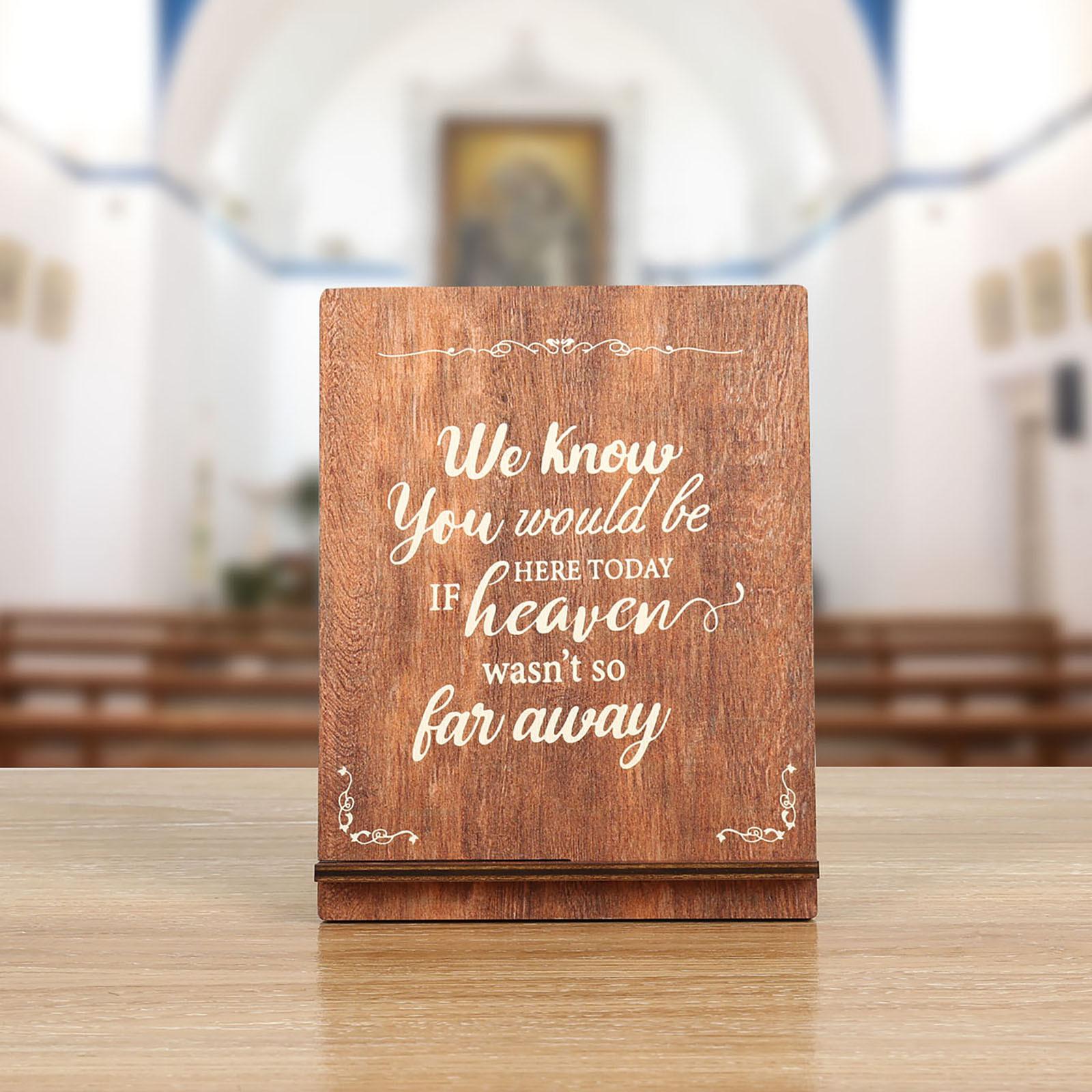 

Wedding commemorative plaque-”May you be here wooden wedding memorial plaque, table decoration to commemorate the dead relatives