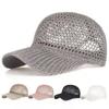 Nová jednobarevná ležérní čepice na opalování čepice Hollow Mesh Cool Hat Summer Dámská čepice Baseballová čepice