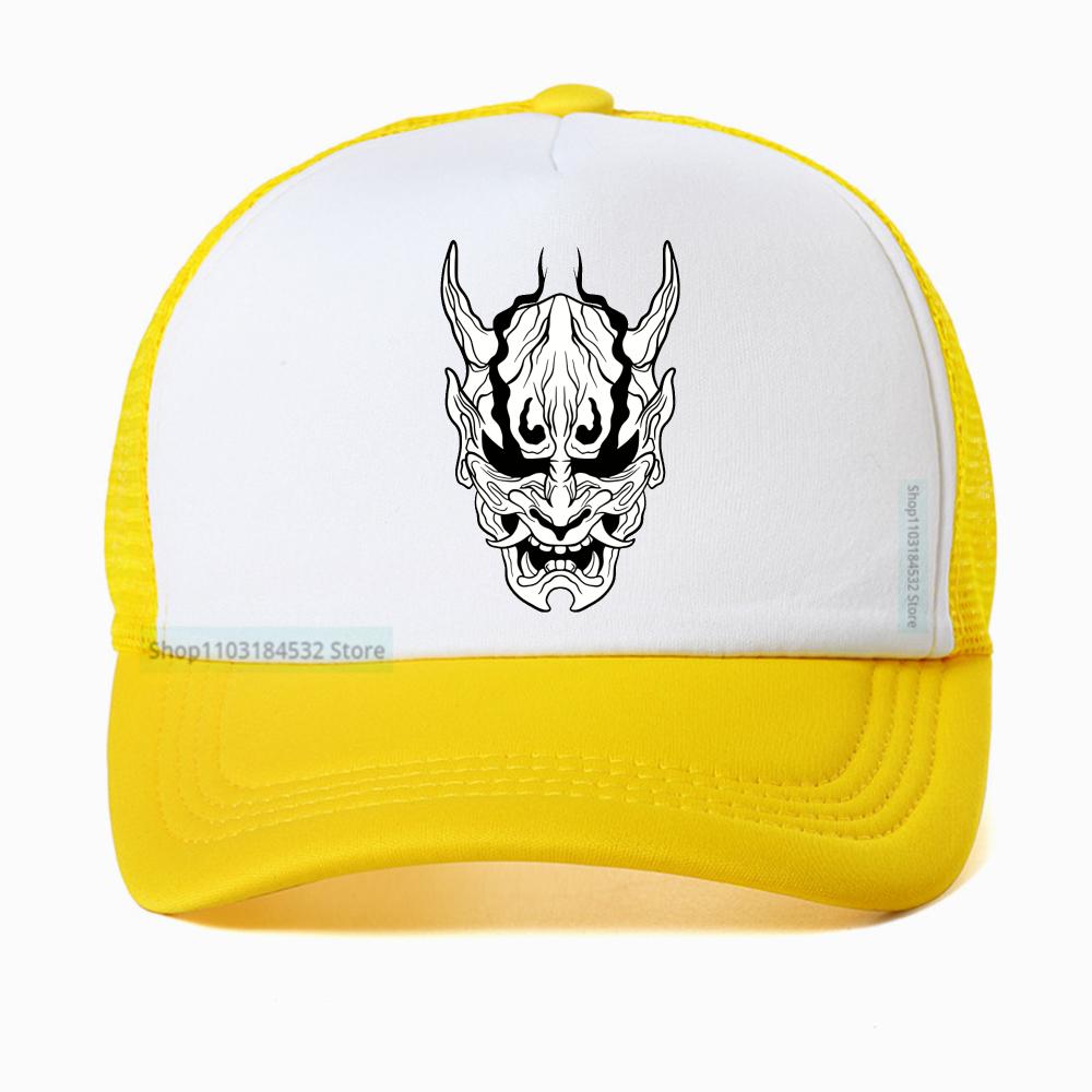 Devil Graphics Baseball Cap Unisex Fashion Outdoor Adjustable Summer Mesh Breathable Trucker Hat Sports