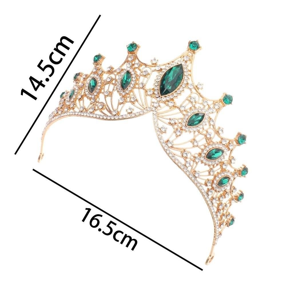 Alloy Queen Princess Crown Baroque Prom Dress Jewelry Vintage Bridal Headband  New Year