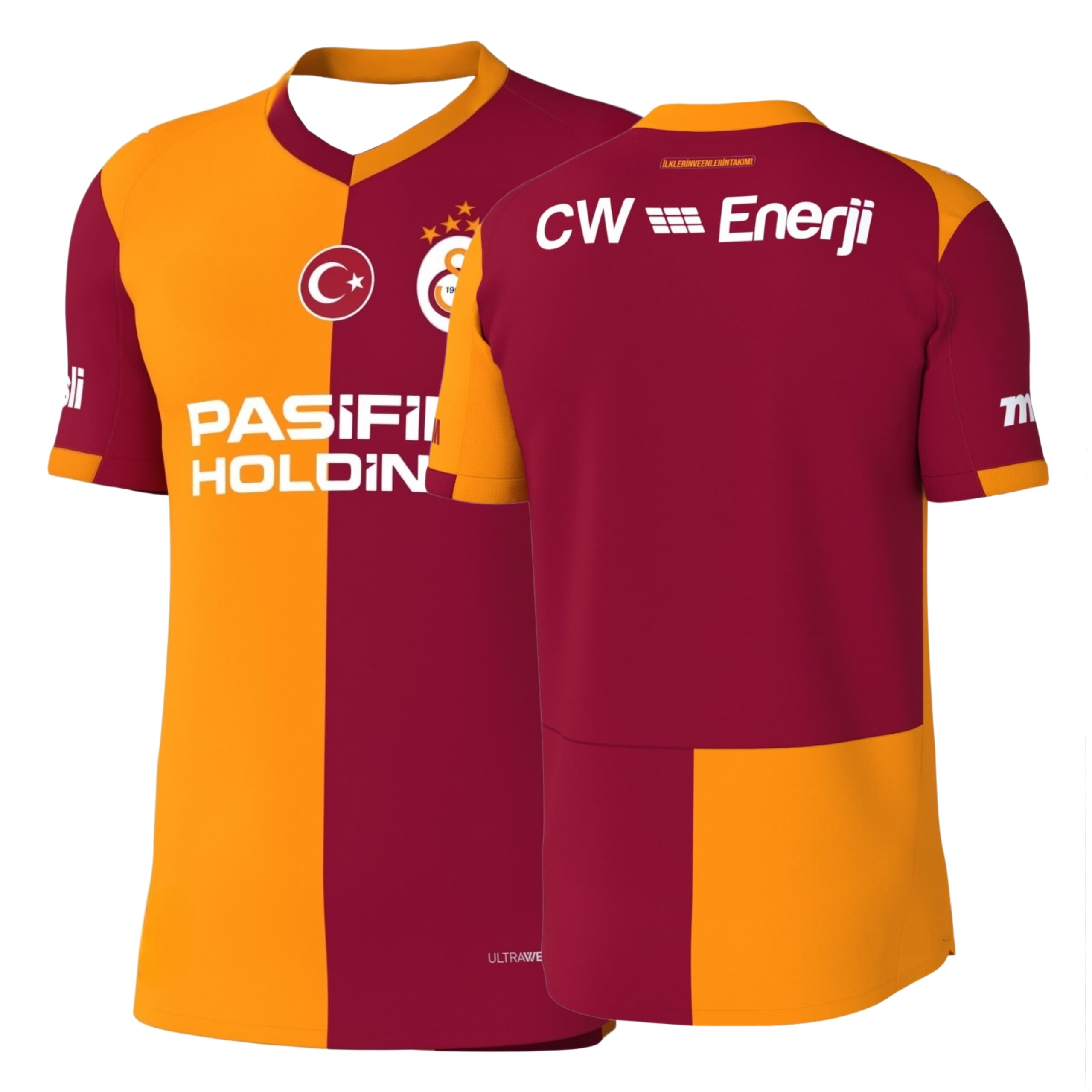 Türkiye Soccer Jersey Men Turkish Football Shirt Casual Breathable Training Top Fan Edition Orange Maroon Split Color Sports Tee XL