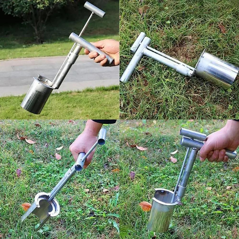 Durable Planting Tool Stainless Steel Bulb Planter Tool Seedling Transplanter  Gardening