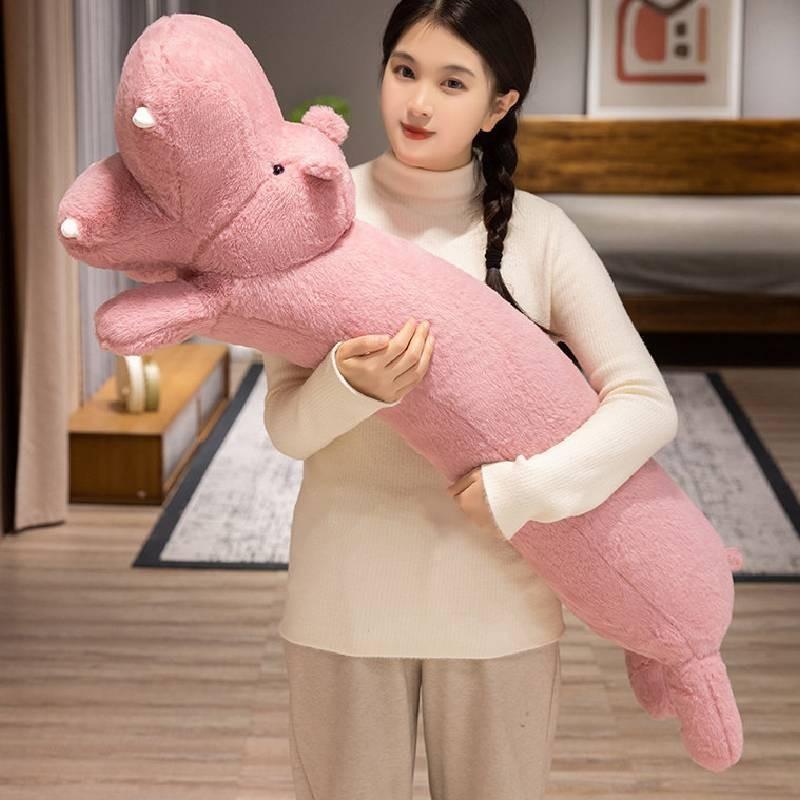 Elephant Hippo Dog Plush Toy Cartoon Stuffed Doll Decoration Throw Pillow Gift
