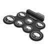 Folding Electric Drum Set Silicone Practice Drums Pad Kit Portable Music Drums