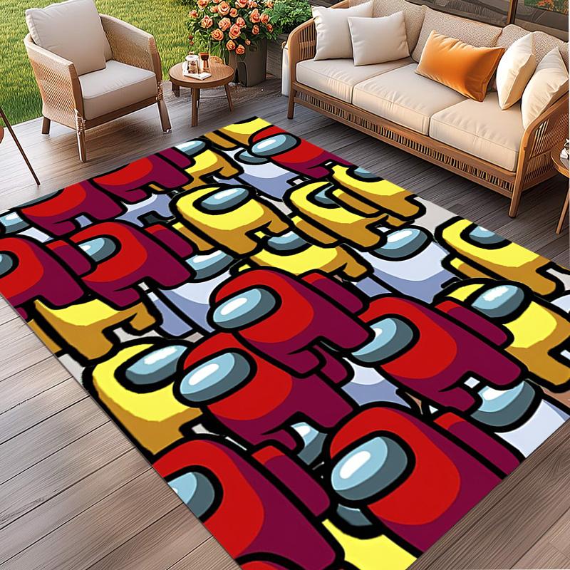 Among Us Print Rug, Washable Floor Carpet, For Entryway Dorm Laundry Room Office Study, Home Decor Birthday Christmas Gift