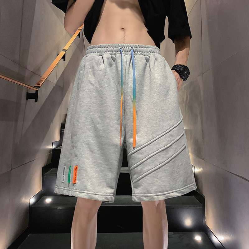 Basketball Sport Shorts Stylish Loose Straight Wide-Leg Versatile Five-Point Casual Pants