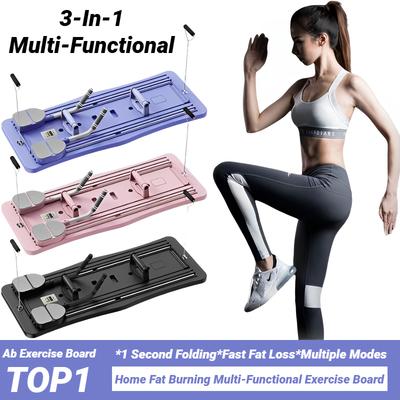 Langlebiges Und Sicheres Multifunktionales Fitnessbrett Bauch-Liegestützplatte Pilates Bauch-Core-Trainingsgerät Trainer Muskelcurling Für Zuhause