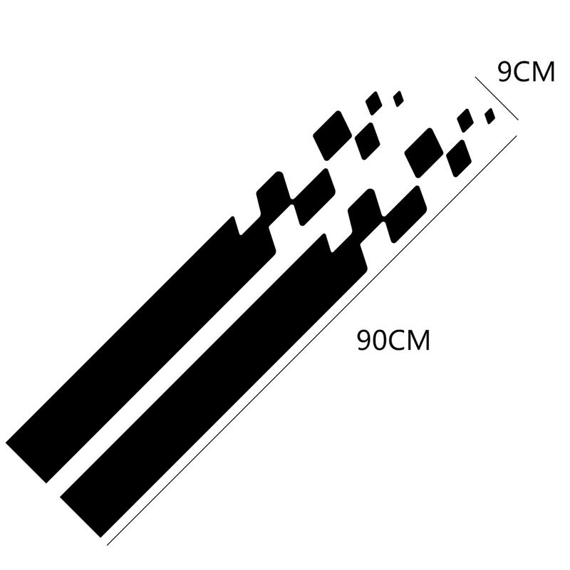 2pcs Car Hood Cover Sticker Auto Vinyl Film Long Stripe Decals Stylish Graphics Car Sport Styling Sticker Tuning Car Accessories