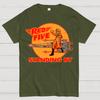 Red Five Standing Dy Unisex 100% Cotton Summer Casual Cool Loose T-Shirt