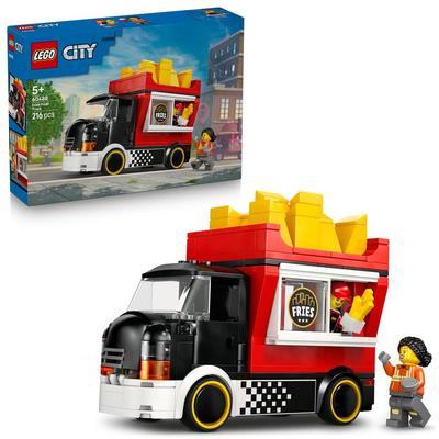 LEGO City French Fry Truck Toy - Birthday Present, Building Blocks, Educational Toy for Boys and Girls, Ages 5, 6, 7, 8, Vehicle, Car, Miniature Car,