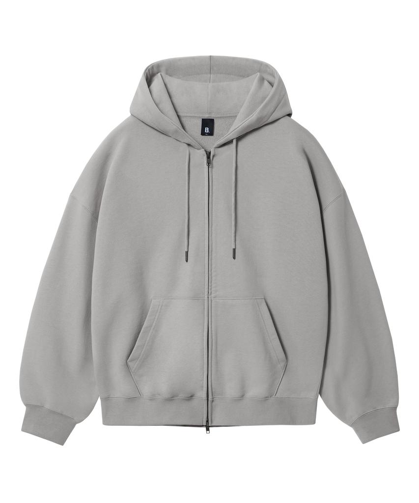 Brenson B. Oversized 2-Way Sweat Zip-Up ( 4 Colors )
