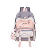 2025 New Color-Block Backpack Korean Style High School Middle School Student Double Shoulder Bag Fashion Backpack for Women Large Capacity Laptop Bag