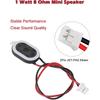 6PCS 1W 8 Ohm DIY Magnetic Speaker Full-Range Cavity Mini Speaker Replacement Loudspeaker with 2 Pin Interface for Small DIY Electronic Projects