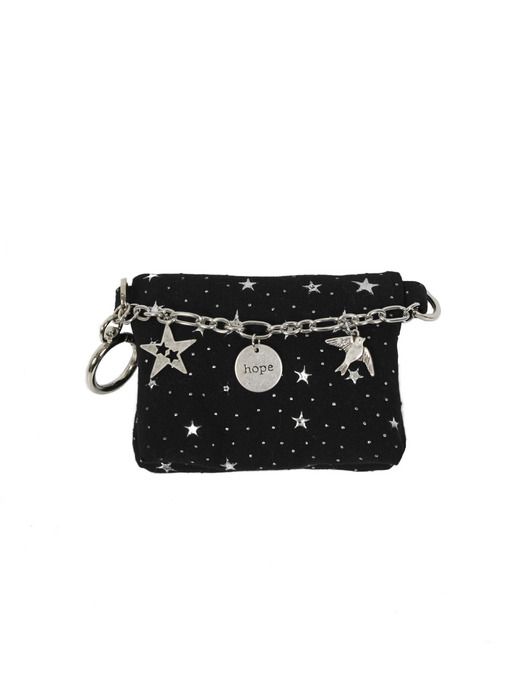 

cozing Star Chain wallet_black black