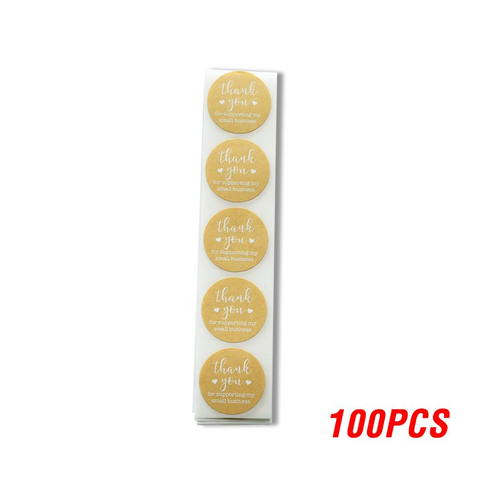 100-500 High-Quality Pcs/Roll High-Quality Round High-Quality Kraft High-Quality Paper High-Quality Label High-Quality Sticker High-Quality Thank