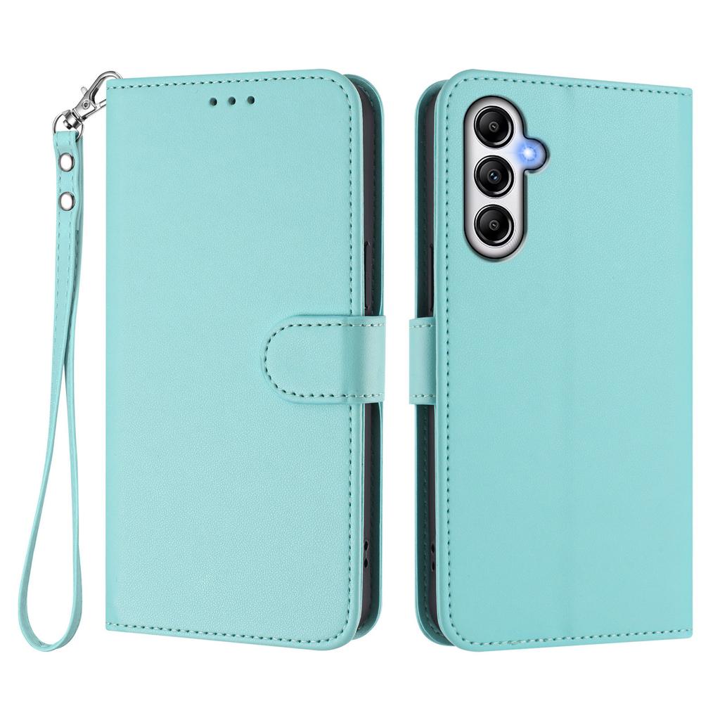 Para Samsung Galaxy A25 5G (Global) (161,0 x 76,5 x 8,3 mm) Funda de Cuero Billetera Soporte Cubierta para Teléfono con Correa de Muñeca