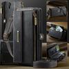 For iPhone XR 6.1 inch Case CASEME C39 RFID Blocking Zipper Wallet Stand Leather Cover with Strap