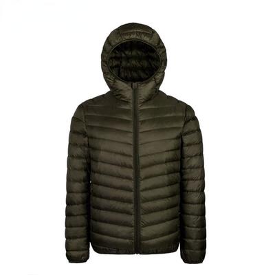 Casaco de Penas Masculino Penas Brancas Casaco de Penas Super Leve Casaco Térmico Leve Masculino Casaco de Penas com Capuz