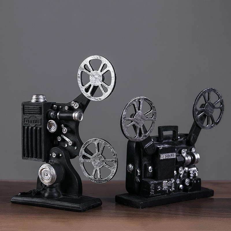 Retro Movie Projector Resin Ornament Camera Prop
