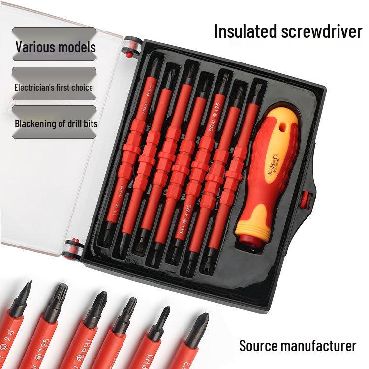 Multi-functional Insulated Electrician Screwdriver Set - Chrome Vanadium Steel