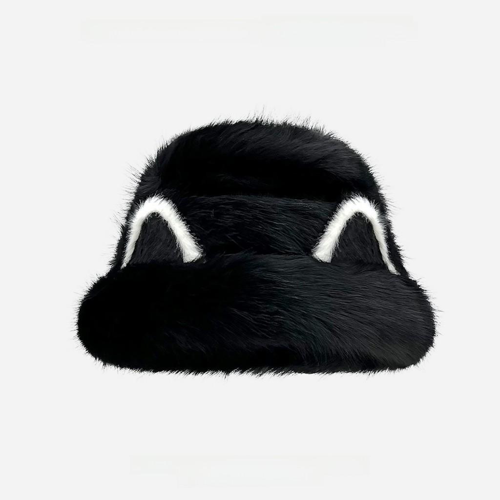 Cat Ear Plush Fisherman Hat With Warmth Windproof For Women And Men