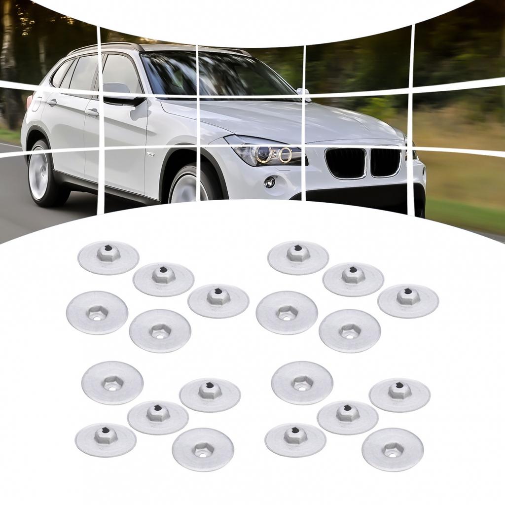 Heat Protection Nut 3cm/1.18\" For BMW Silver Color
