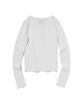 Seuweideu Ribbed Henley Neck [White]