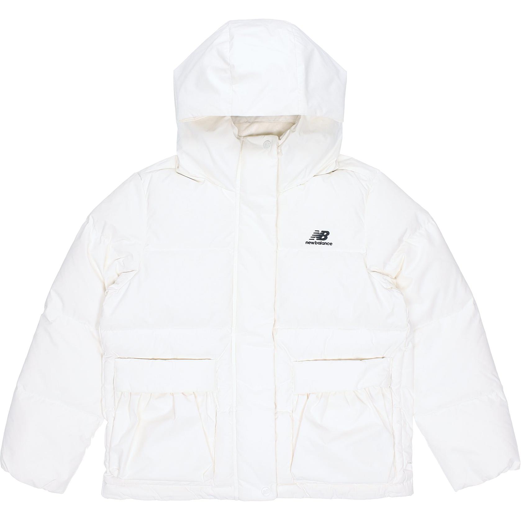 New Balance Down Jackets Women s Ivory White Hooded Moderate Other NCNPA4E012-IV S