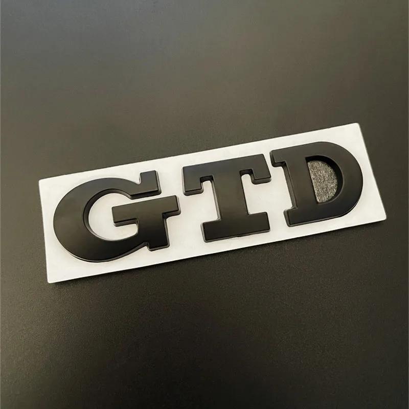3D Metal Front Grille GTD Logo Emblem Rear Trunk Badge Stickers For Volkswagen VW Golf 2 4 5 6 7 R MK2 MK3 MK4 Car Accessories ZK7