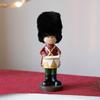 Cartoon Christmas Resin Nutcracker Handcrafted Hand Painting Nutcracker Puppet Pendant Standing Christmas Figurine Office Decor