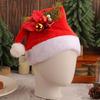 Santa Hat,Christmas Hats with Bows Xmases Holiday Hat Unisex Adults Christmas New Year Festive Holiday Party Supplies