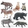 Realistische Wildtier PVC Schwarzbär Hyäne Esel Figuren Für Kinder Lern- und Ausstellungszwecke