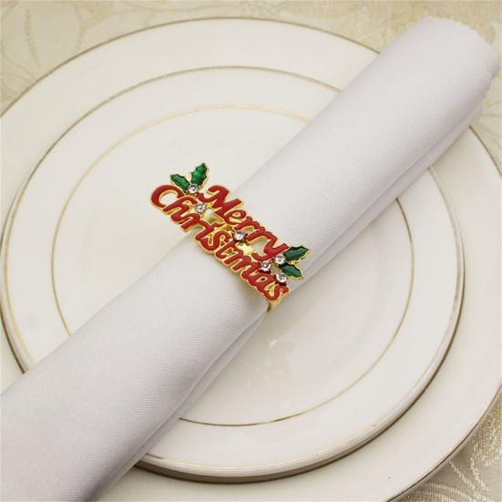 

Convenient Durable Shiny Alloy Wear-resistant Alloy Napkin Buckle for Decoration Napkin Holder