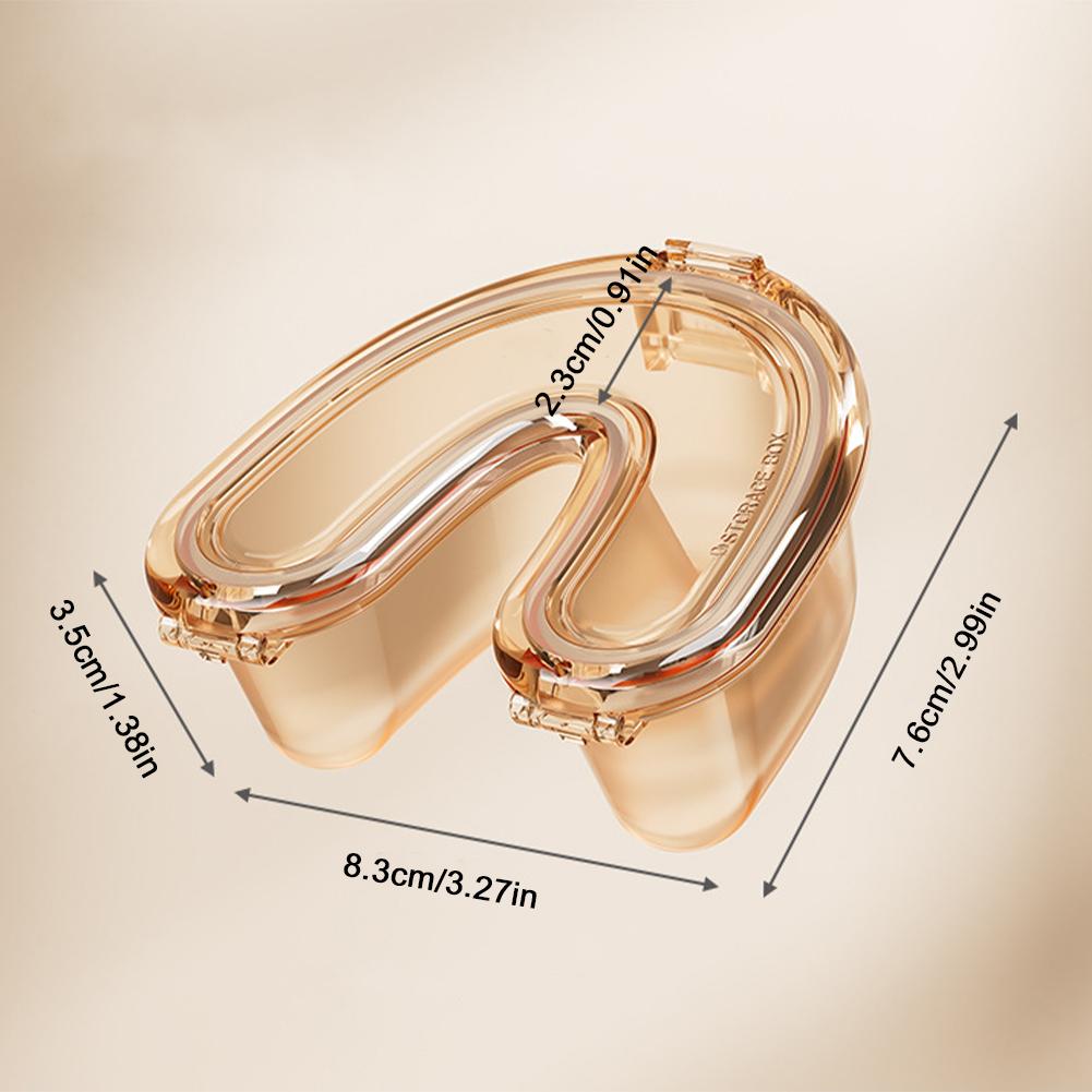 Invisible Braces Storage Box Portable Orthodontic Appliance Transparent Soaking Box Dentures Steel Teeth Denture Storage Box