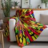 Vibrant Abstract Colorful Circle Pattern Decorative Throw Blanket Sofa Bed Cover for Home Decor