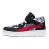 LiNing Shaohua 1.5 Casual Non-Slip Shock Absorbing Wear-Resistant Mid-Top Kids Sneakers Kids Sneakers Black Red YKCS118-5