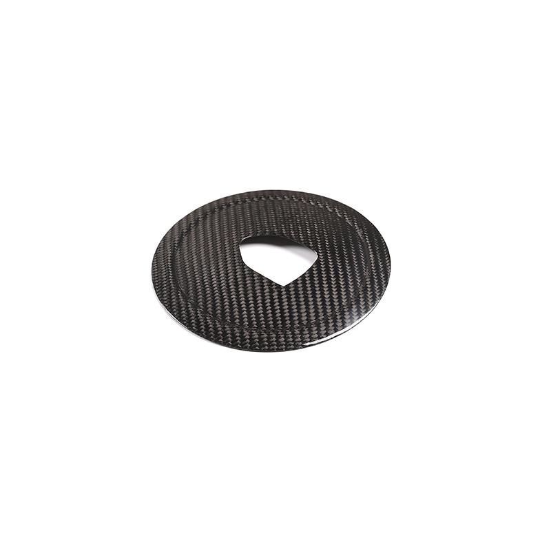 For Porsche Panamera Cayenne 911 Boxster Cayman Real Carbon Fiber Car Steering Wheel Modeling Decoration Panel Cover Accessory